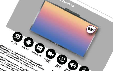 Pantalla Interactiva AllInOne OP-30